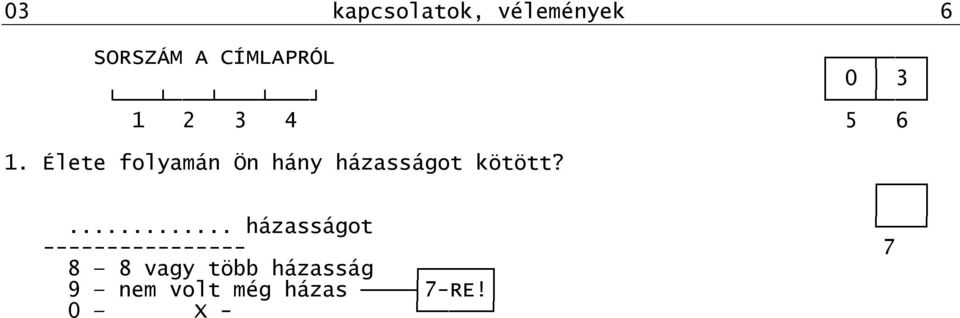 Élete folyamán Ön hány házasságot kötött?