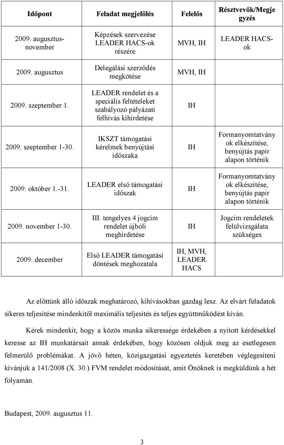 IKSZT támogatási kérelmek benyújtási időszaka Formanyomtatvány ok elkészítése, benyújtás papír alapon történik 2009. október 1.-31.