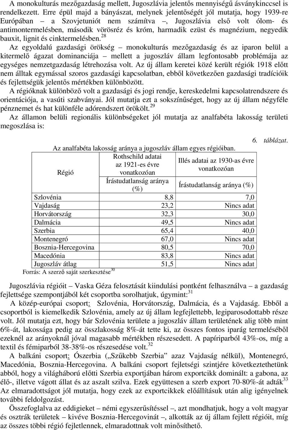 ezüst és magnézium, negyedik bauxit, lignit és cinktermelésben.