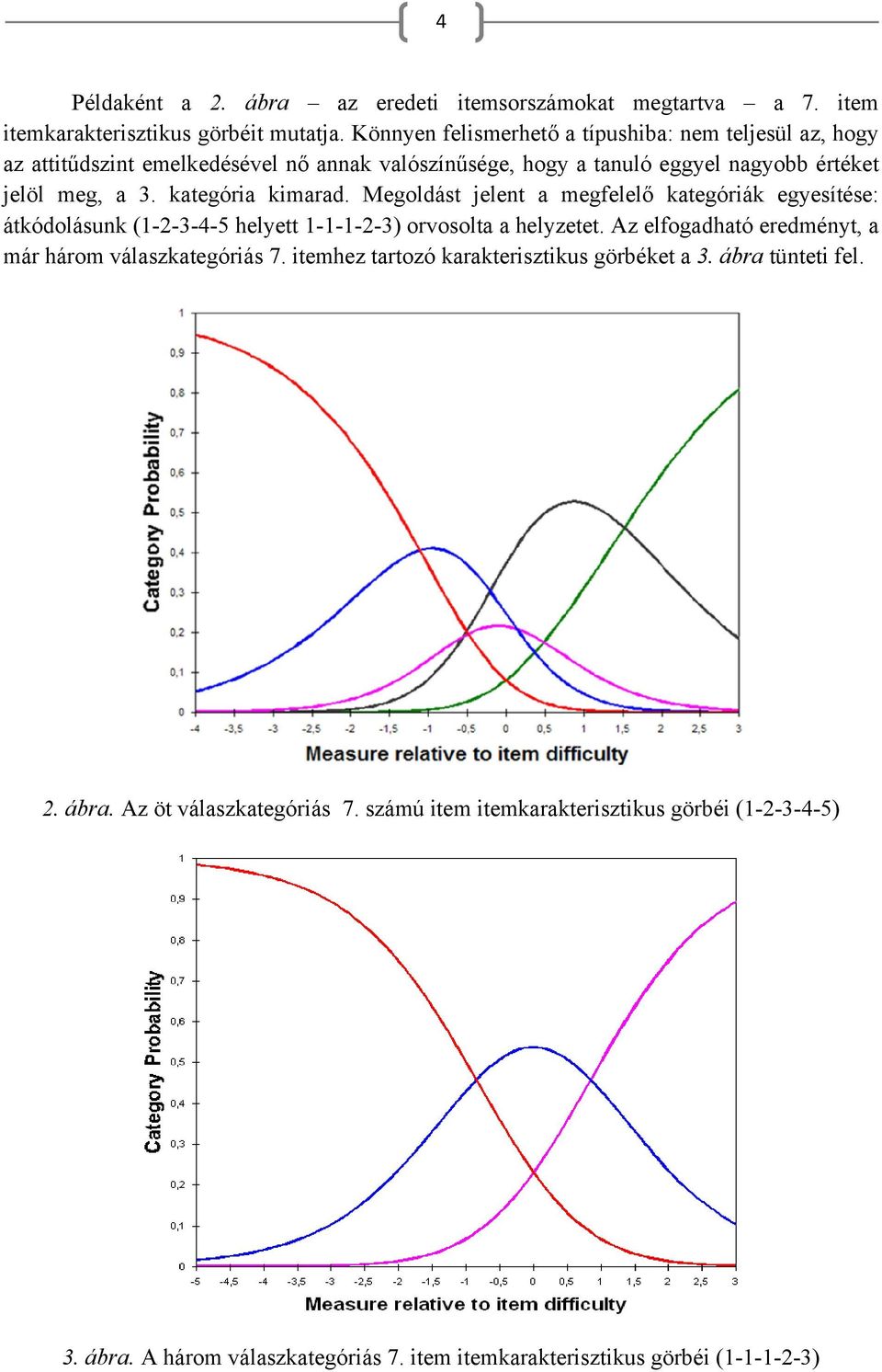 kategória kimarad. Megoldást jelent a megfelelő kategóriák egyesítése: átkódolásunk (1-2-3-4-5 helyett 1-1-1-2-3) orvosolta a helyzetet.