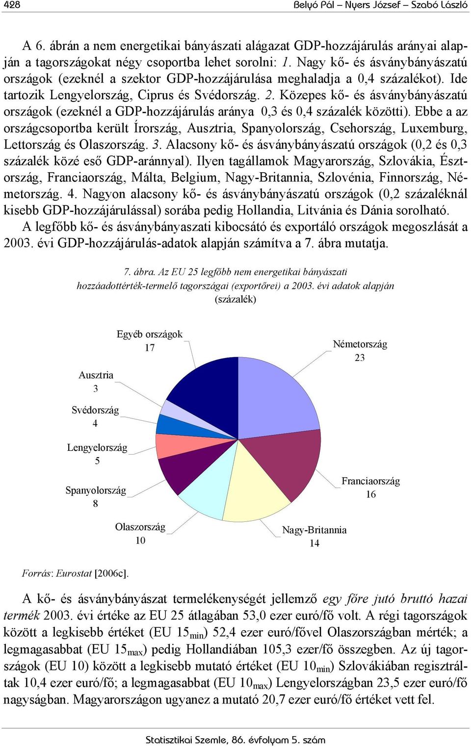 Közepes kő- és ásványbányászatú országok (ezeknél a GDP-hozzájárulás aránya 0,3 és 0,4 százalék közötti).