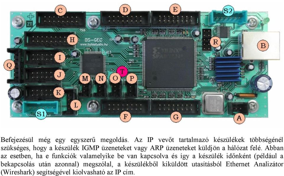 üzeneteket küldjön a hálózat felé.