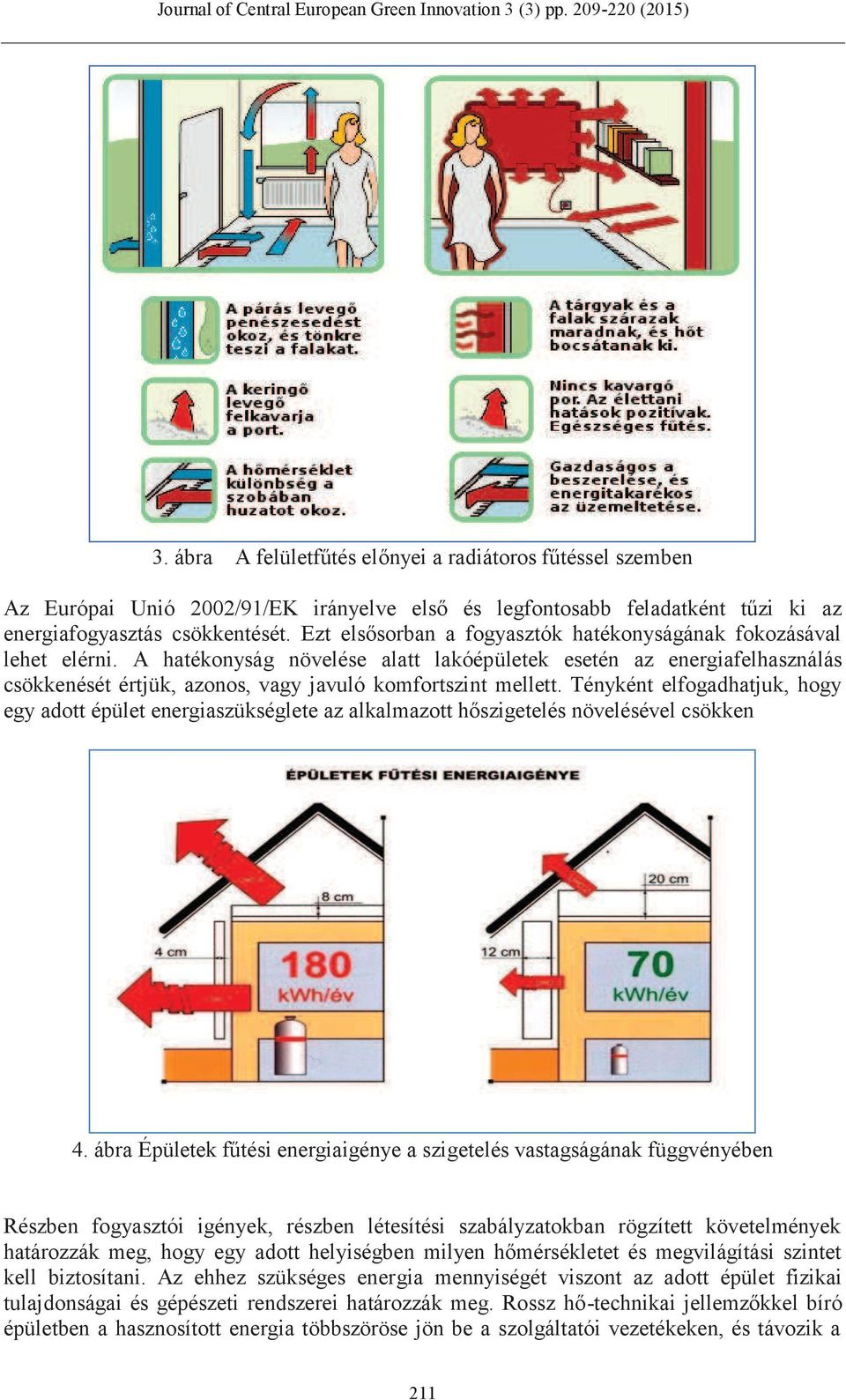 A hatékonyság növelése alatt lakóépületek esetén az energiafelhasználás csökkenését értjük, azonos, vagy javuló komfortszint mellett.