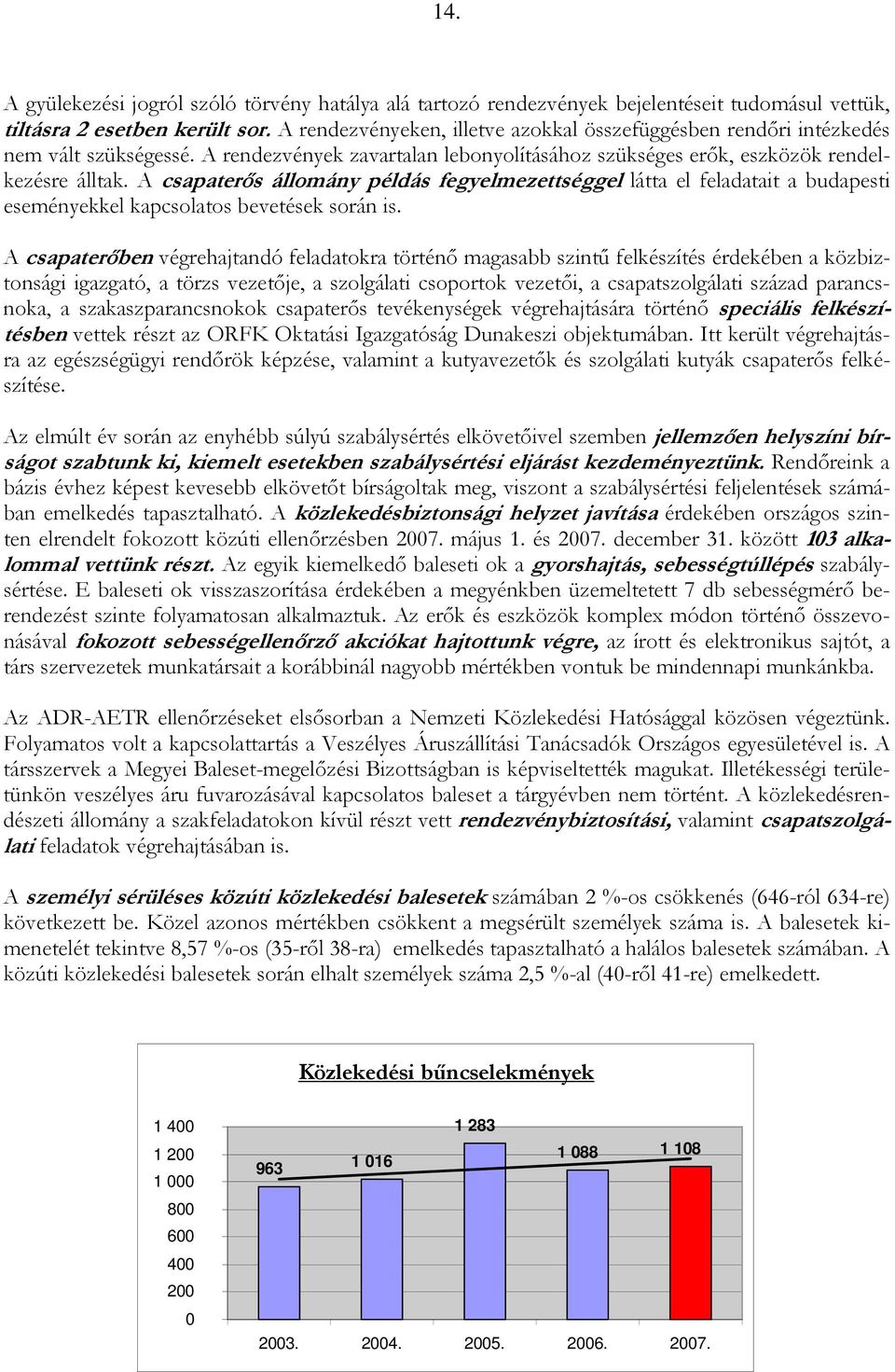 A csapaterıs állomány példás fegyelmezettséggel látta el feladatait a budapesti eseményekkel kapcsolatos bevetések során is.