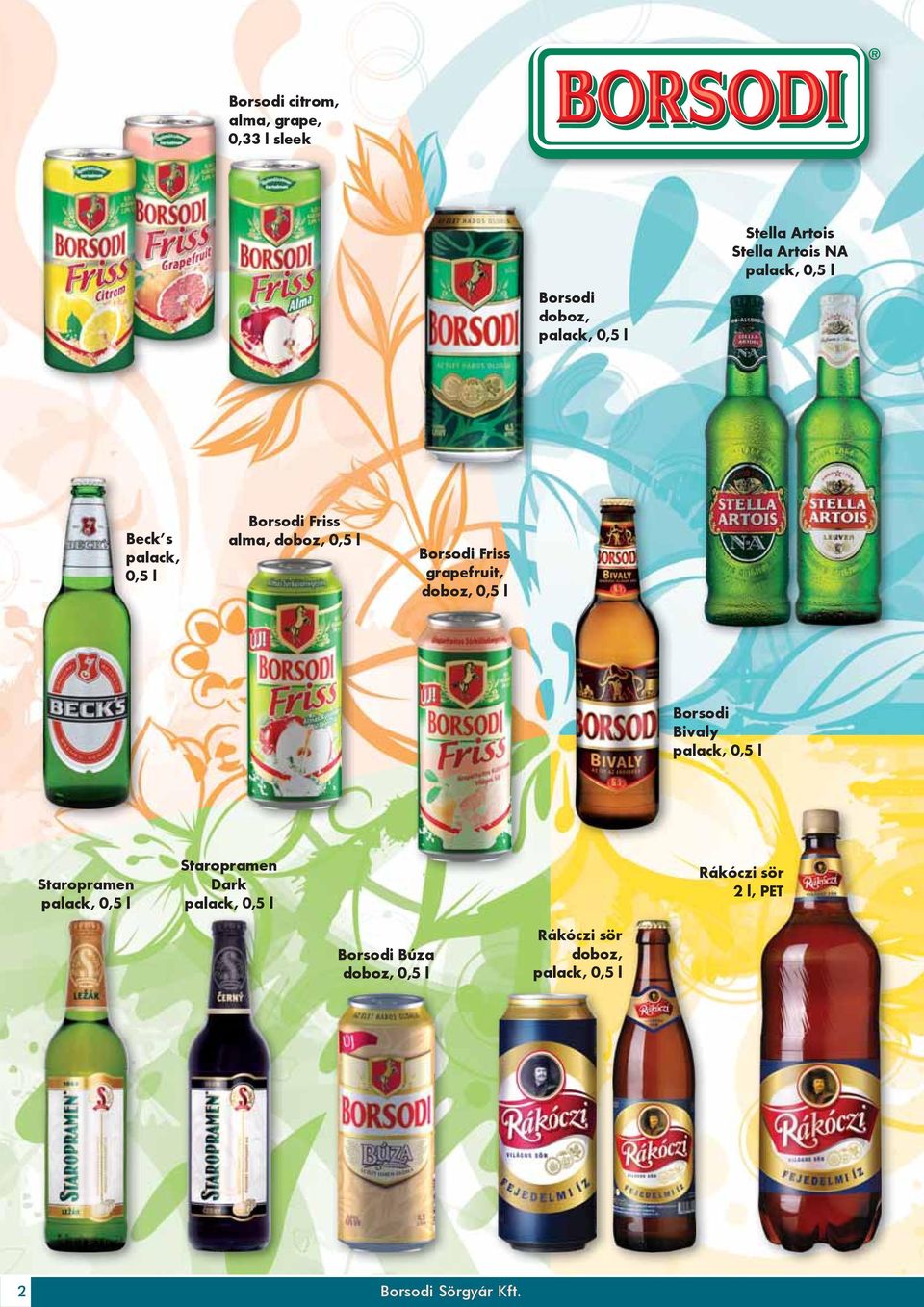 grapefruit, doboz, Borsodi Bivaly palack, Staropramen palack, Staropramen Dark