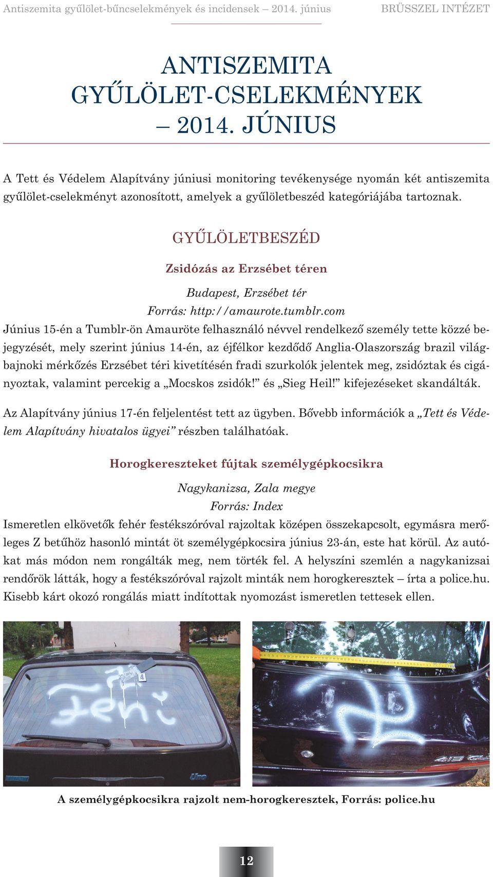 GYÛLÖLETBESZÉD Zsidózás az Erzsébet téren Budapest, Erzsébet tér Forrás: http://amaurote.tumblr.