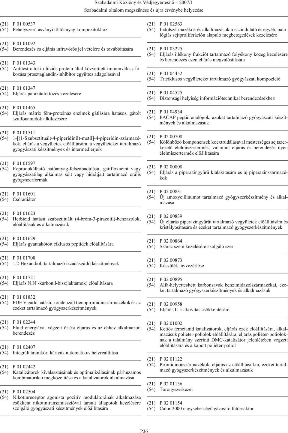 fém-proteináz enzimek gátlására hatásos, gátolt szulfonamidok alkilezésére (21) P 01 01511 (54) 1-[(1-Szubsztituált-4-piperidinil)-metil]-4-piperidin-származékok, eljárás a vegyületek, a vegyületeket