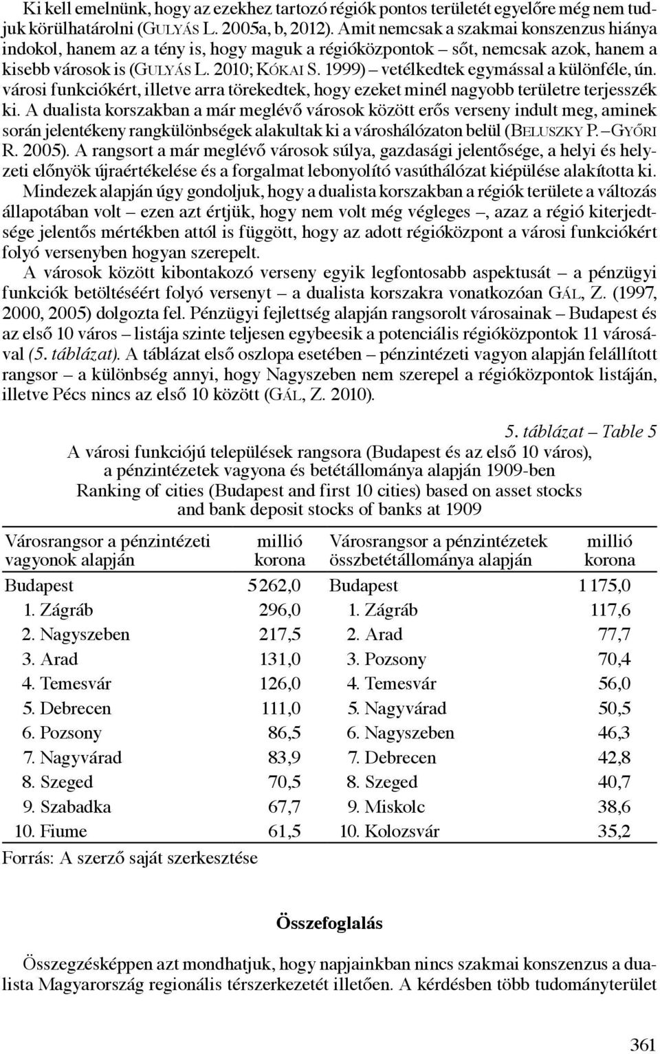 1999) vetélkedtek egymással a különféle, ún. városi funkciókért, illetve arra törekedtek, hogy ezeket minél nagyobb területre terjesszék ki.