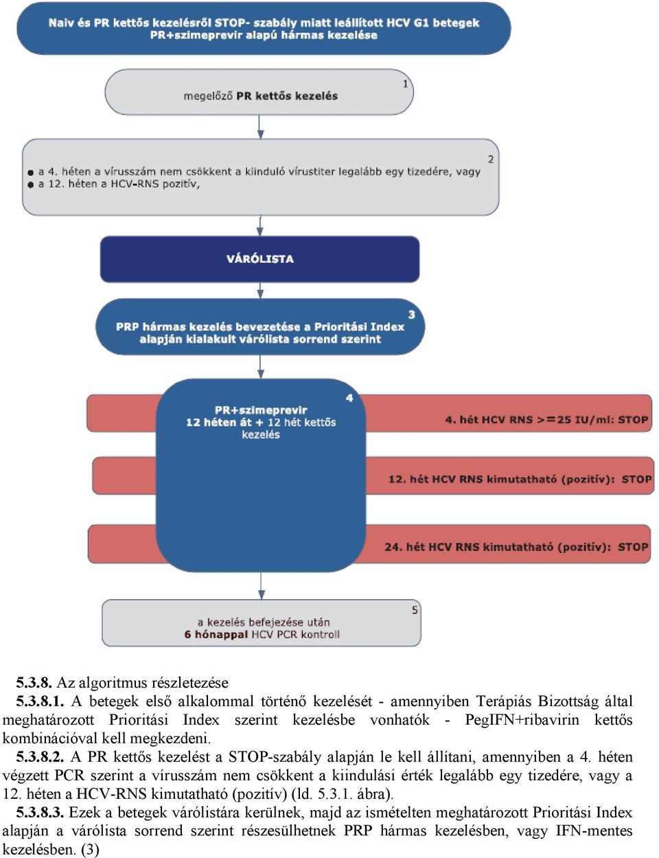 kombinációval kell megkezdeni. 5.3.8.2. A PR kettős kezelést a STOP-szabály alapján le kell állítani, amennyiben a 4.