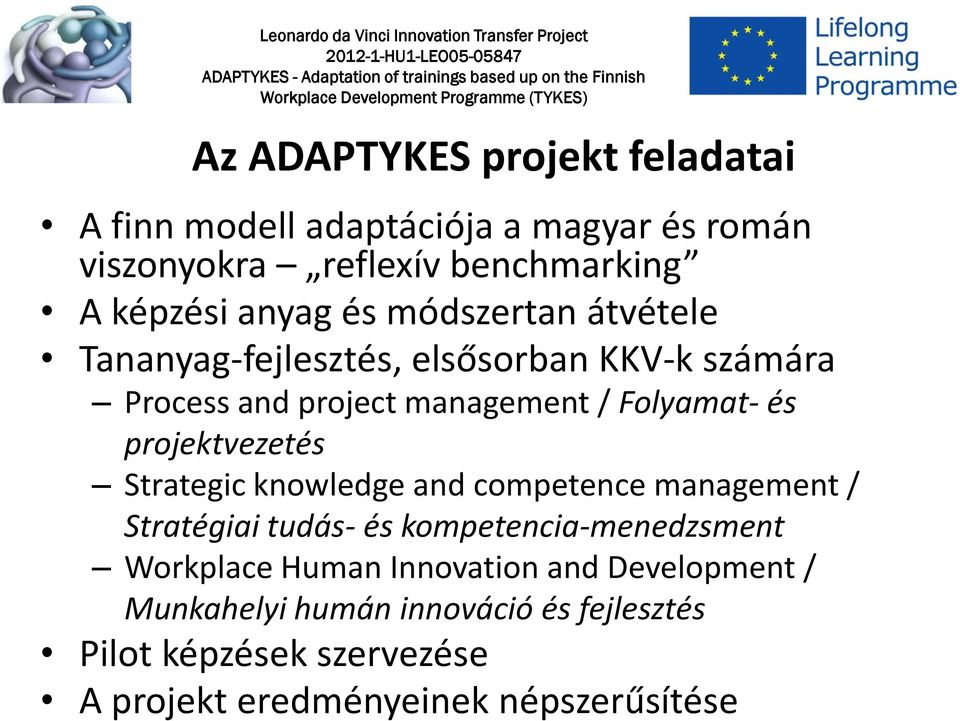 projektvezetés Strategic knowledge and competence management / Stratégiai tudás- és kompetencia-menedzsment Workplace Human