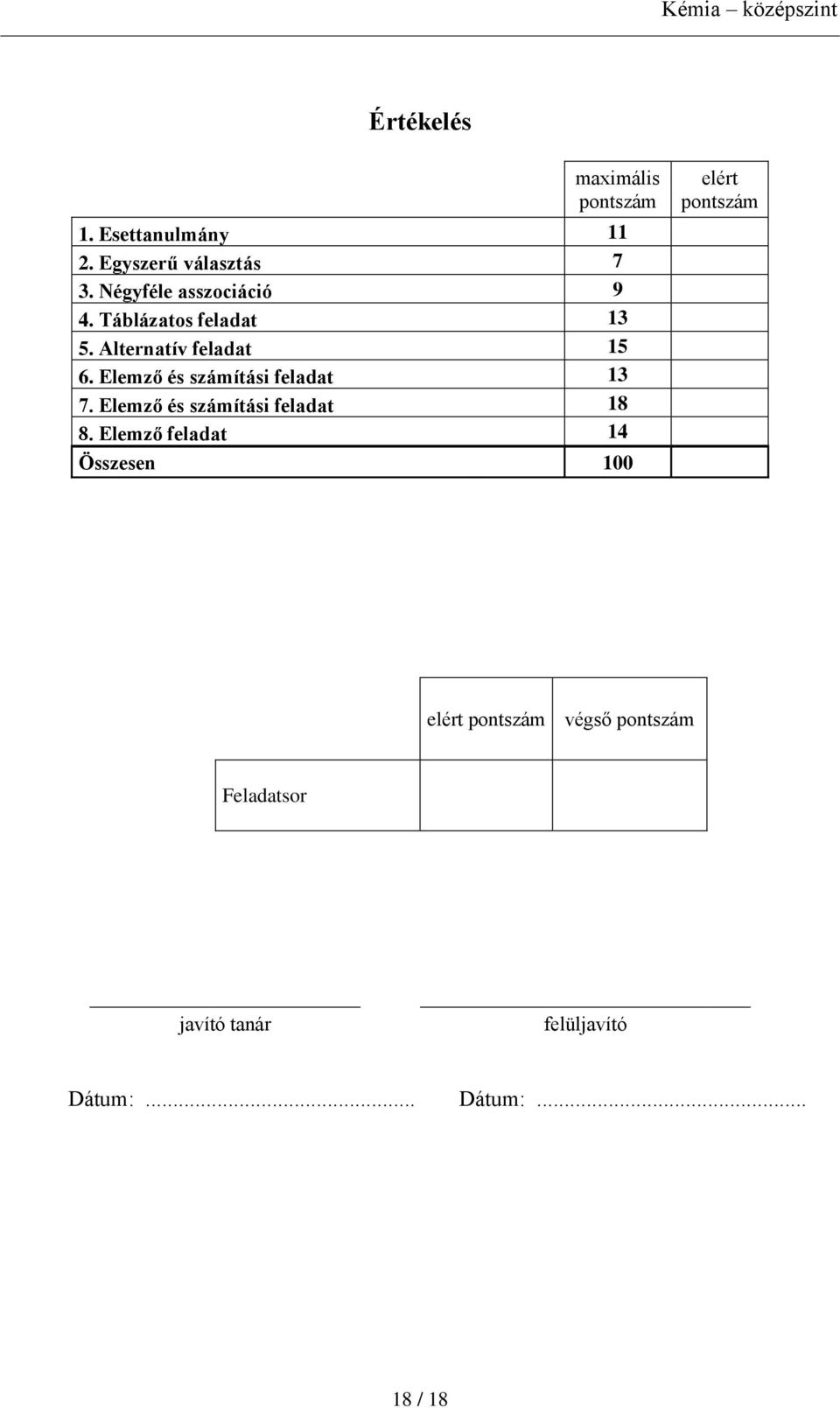 Elemző és számítási feladat 13 7. Elemző és számítási feladat 18 8.