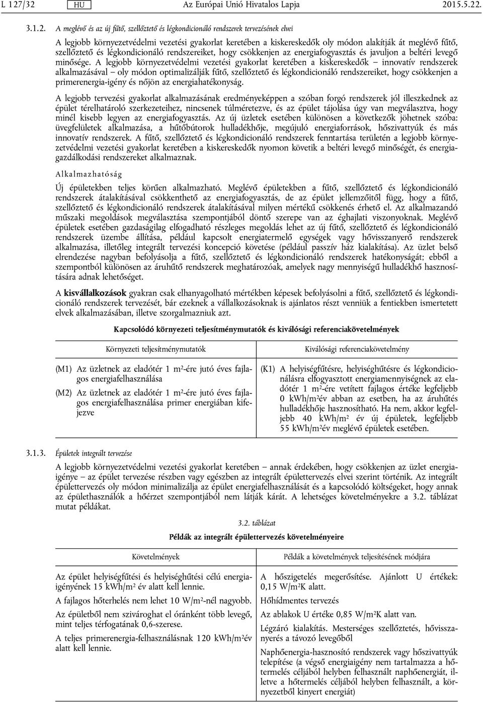 A legjobb környezetvédelmi vezetési gyakorlat keretében a kiskereskedők innovatív rendszerek alkalmazásával oly módon optimalizálják fűtő, szellőztető és légkondicionáló rendszereiket, hogy