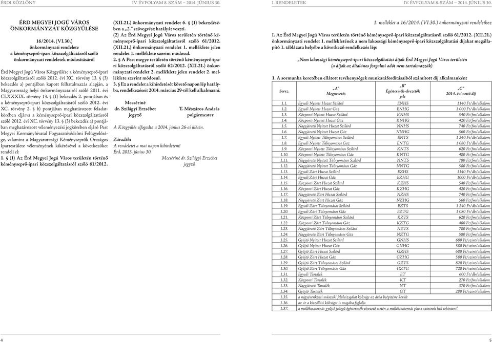évi XC. törvény 13. (3) bekezdés a) pontjában kapott felhatalmazás alapján, a Magyarország helyi önkormányzatairól szóló 2011. évi CLXXXIX. törvény 13. (1) bekezdés 2.