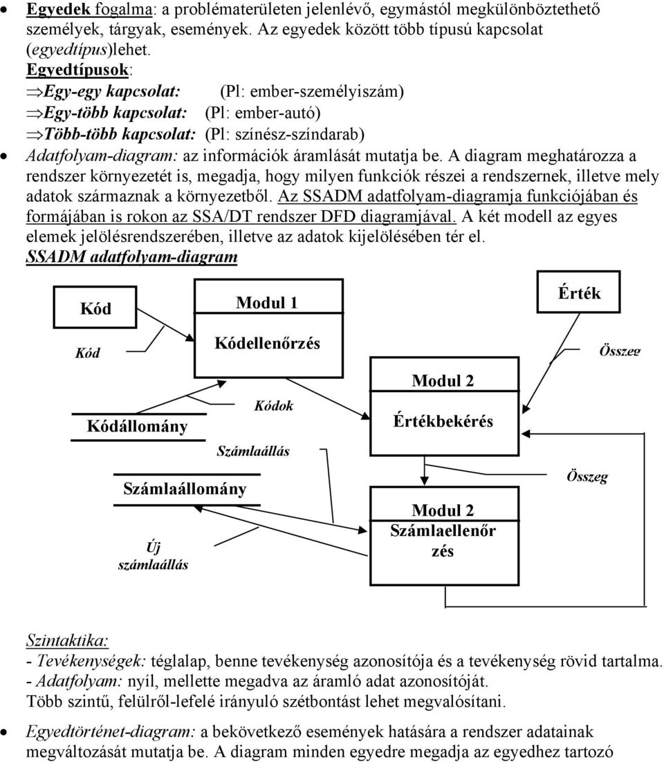 A diagram meghatározza a rendszer környezetét is, megadja, hogy milyen funkciók részei a rendszernek, illetve mely adatok származnak a környezetből.