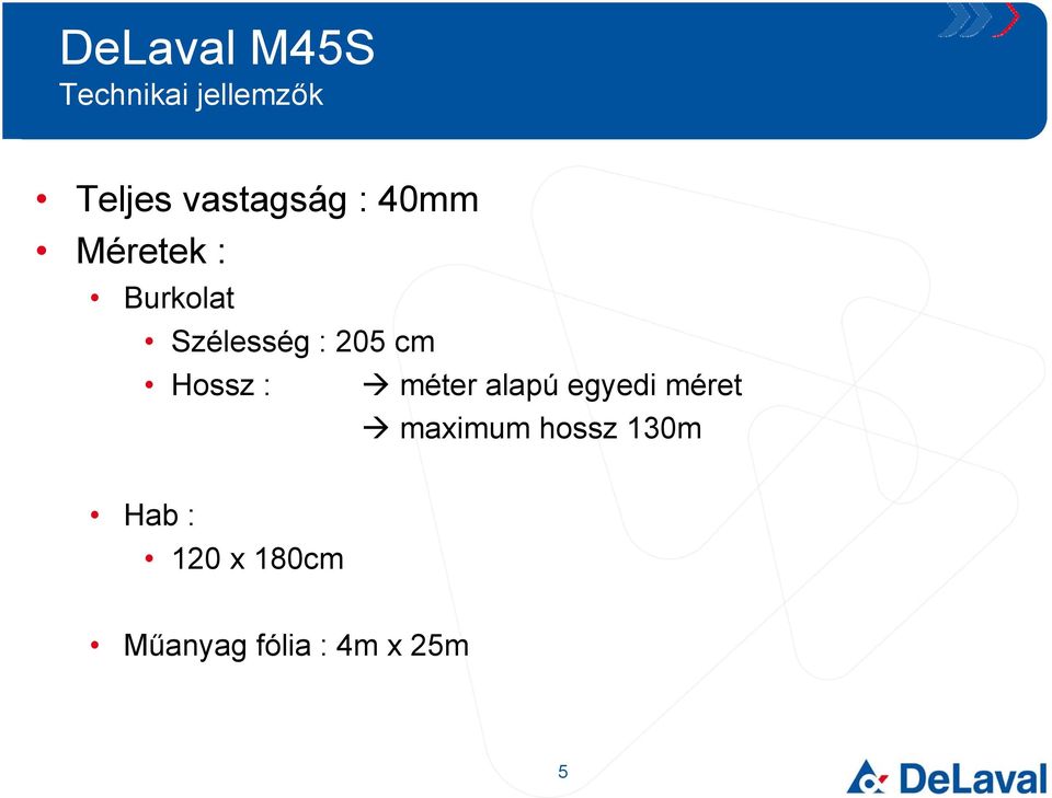 : méter alapú egyedi méret maximum hossz