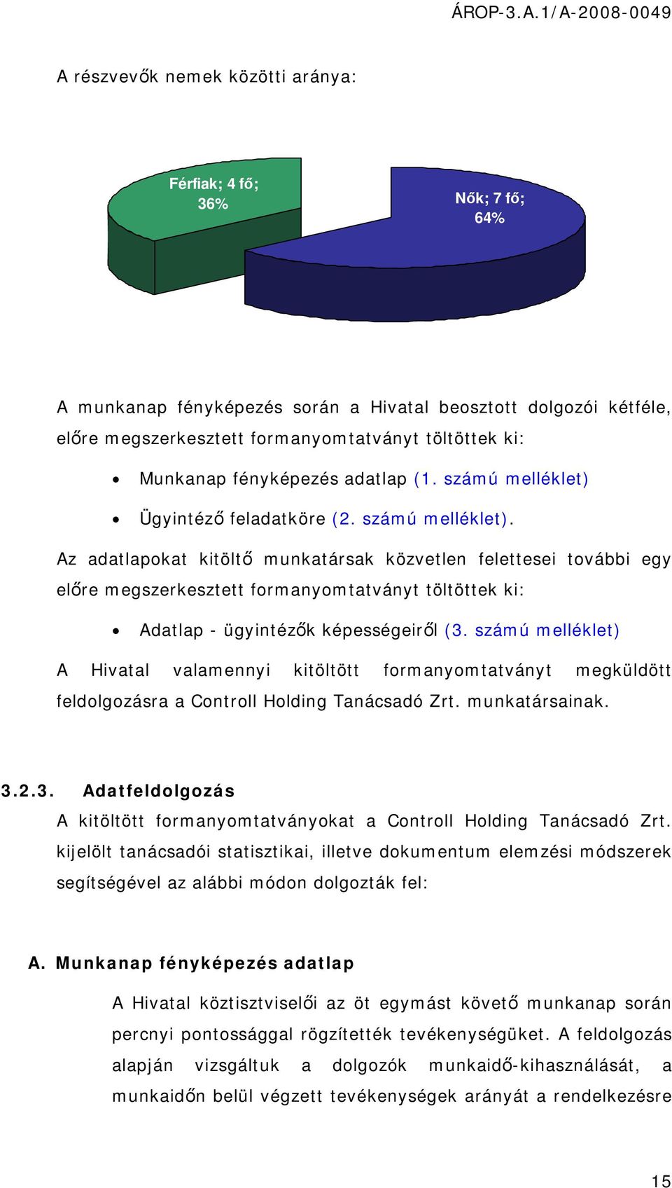 Ügyintéző feladatköre (2. számú melléklet).