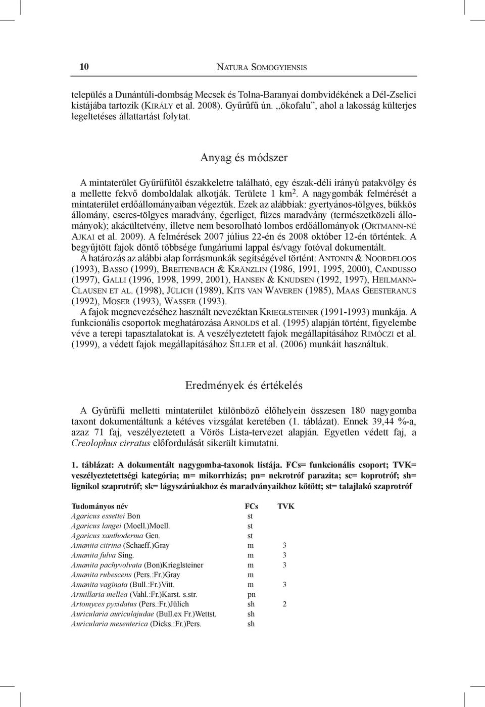 Anyag és ódszer A intaterület Gyűrűfűtől északkeletre található, egy észak-déli irányú patakvölgy és a ellette fekvő doboldalak alkotják. Területe 1 k 2.