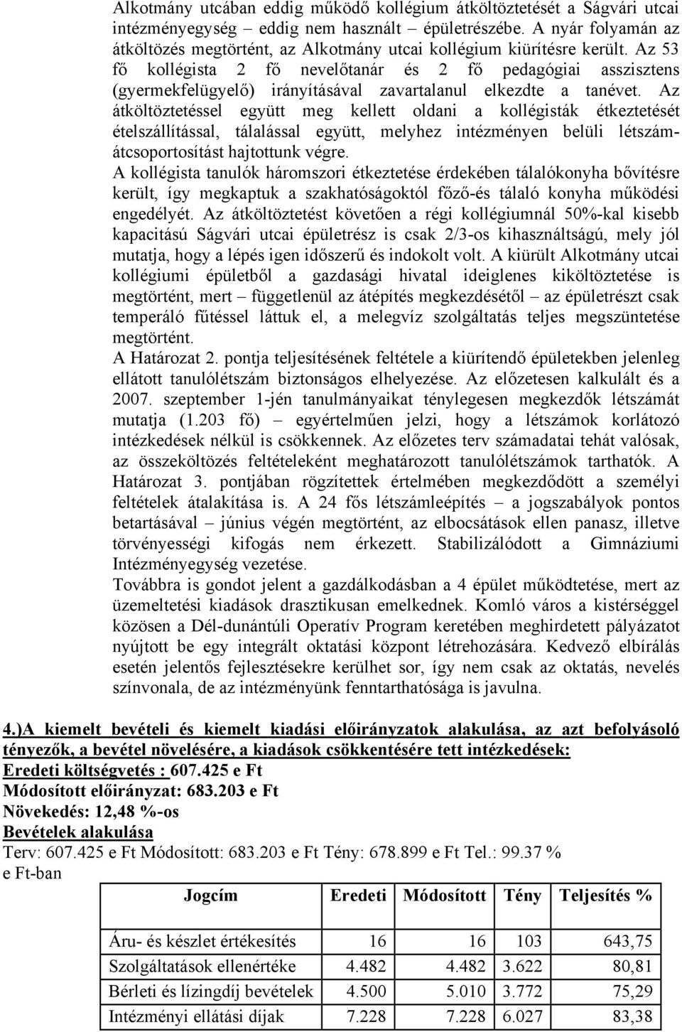 Az 53 fő kollégista 2 fő nevelőtanár és 2 fő pedagógiai asszisztens (gyermekfelügyelő) irányításával zavartalanul elkezdte a tanévet.