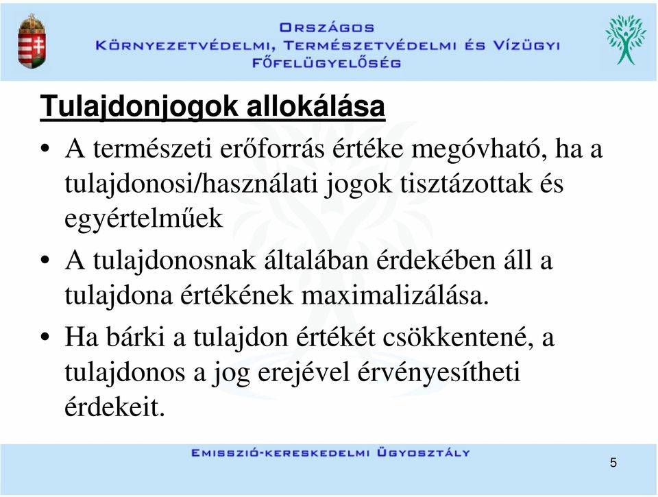 általában érdekében áll a tulajdona értékének maximalizálása.