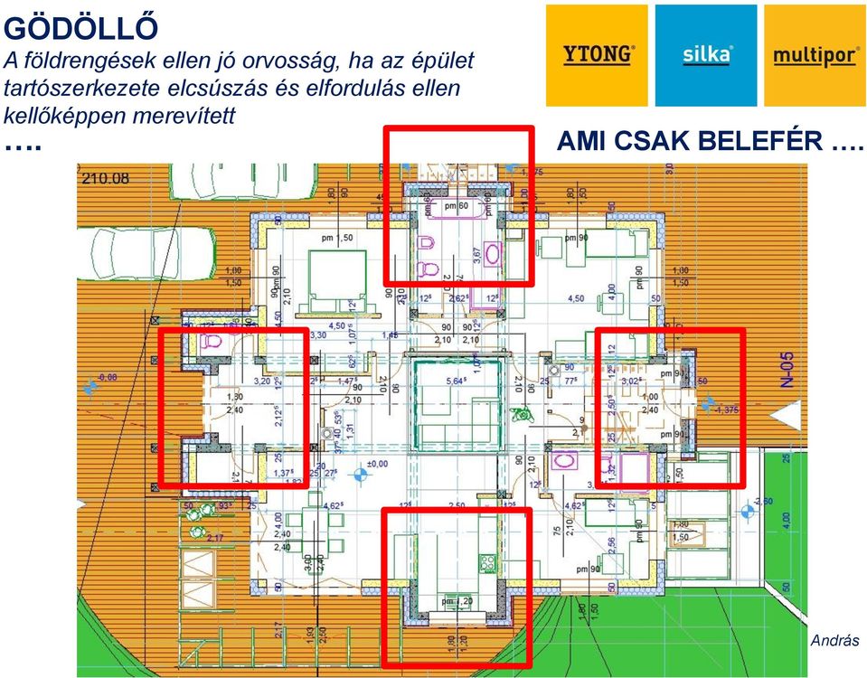 tartószerkezete elcsúszás és