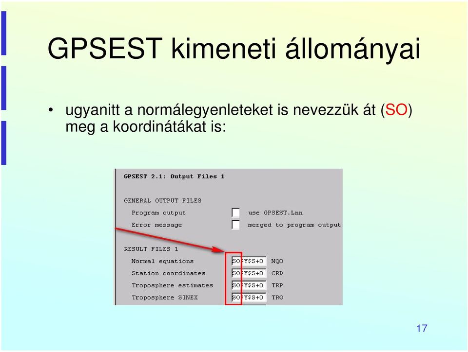 normálegyenleteket is