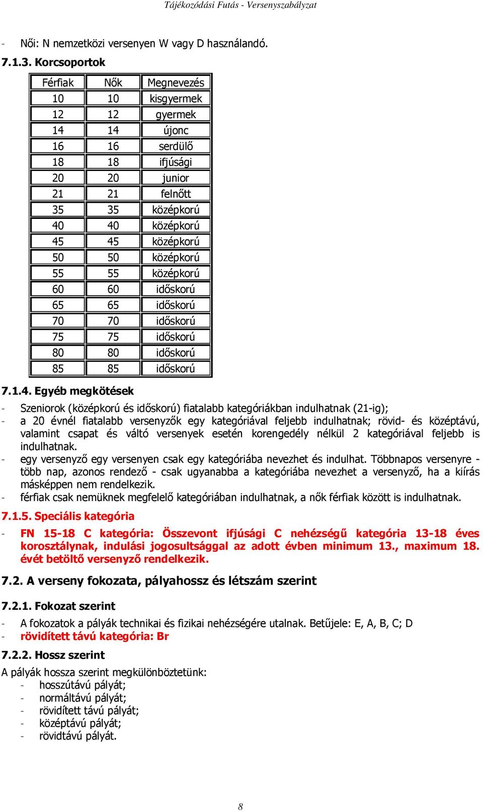 55 55 középkorú 60 60 idıskorú 65 65 idıskorú 70 70 idıskorú 75 75 idıskorú 80 80 idıskorú 85 85 idıskorú 7.1.4.