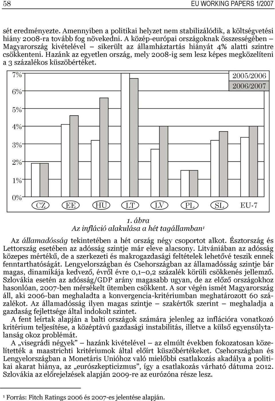 Hazánk az egyetlen ország, mely 2008-ig sem lesz képes megközelíteni a 3 százalékos küszöbértéket.