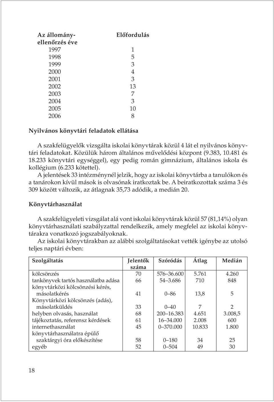 A jelentések 33 intézménynél jelzik, hogy az iskolai könyvtárba a tanulókon és a tanárokon kívül mások is olvasónak iratkoztak be.