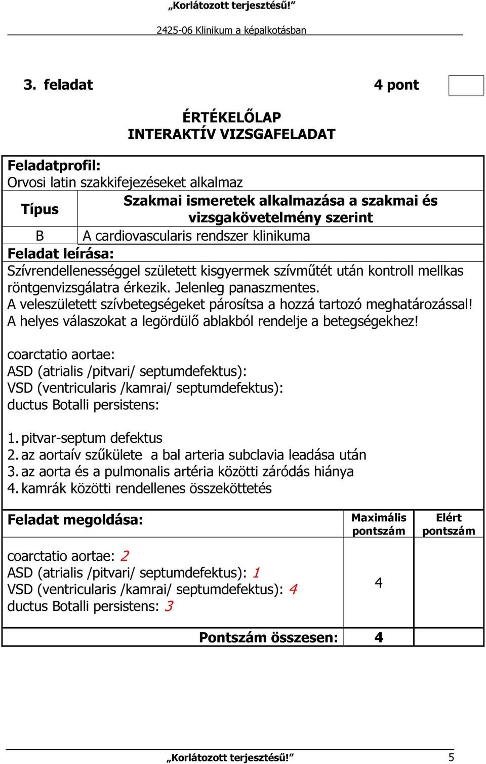 coarctatio aortae: ASD (atrialis /pitvari/ septumdefektus): VSD (ventricularis /kamrai/ septumdefektus): ductus Botalli persistens: 1. pitvar-septum defektus 2.