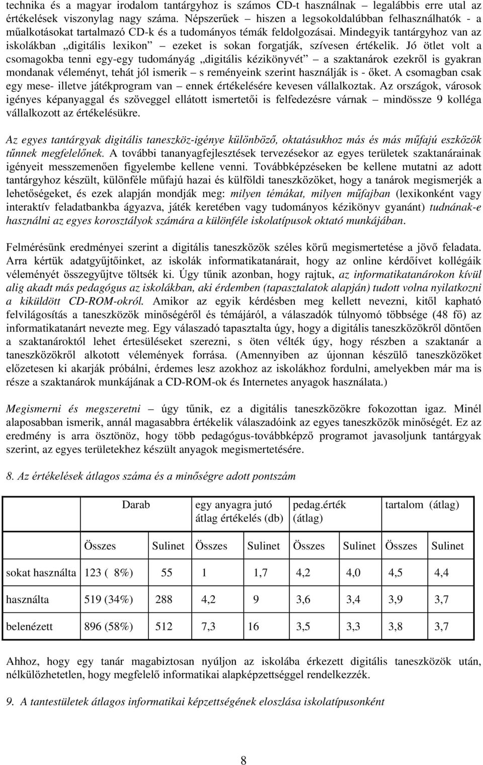 Jó ötlet volt a csomagokba tenni egy-egy tudományág digitális kézikönyvét D V]DNWDQiURN H]HNUO LV J\DNUDQ mondanak véleményt, tehát jól ismerik s reményeink szerint használják is -NHW$FVRPDJEDQFVDN