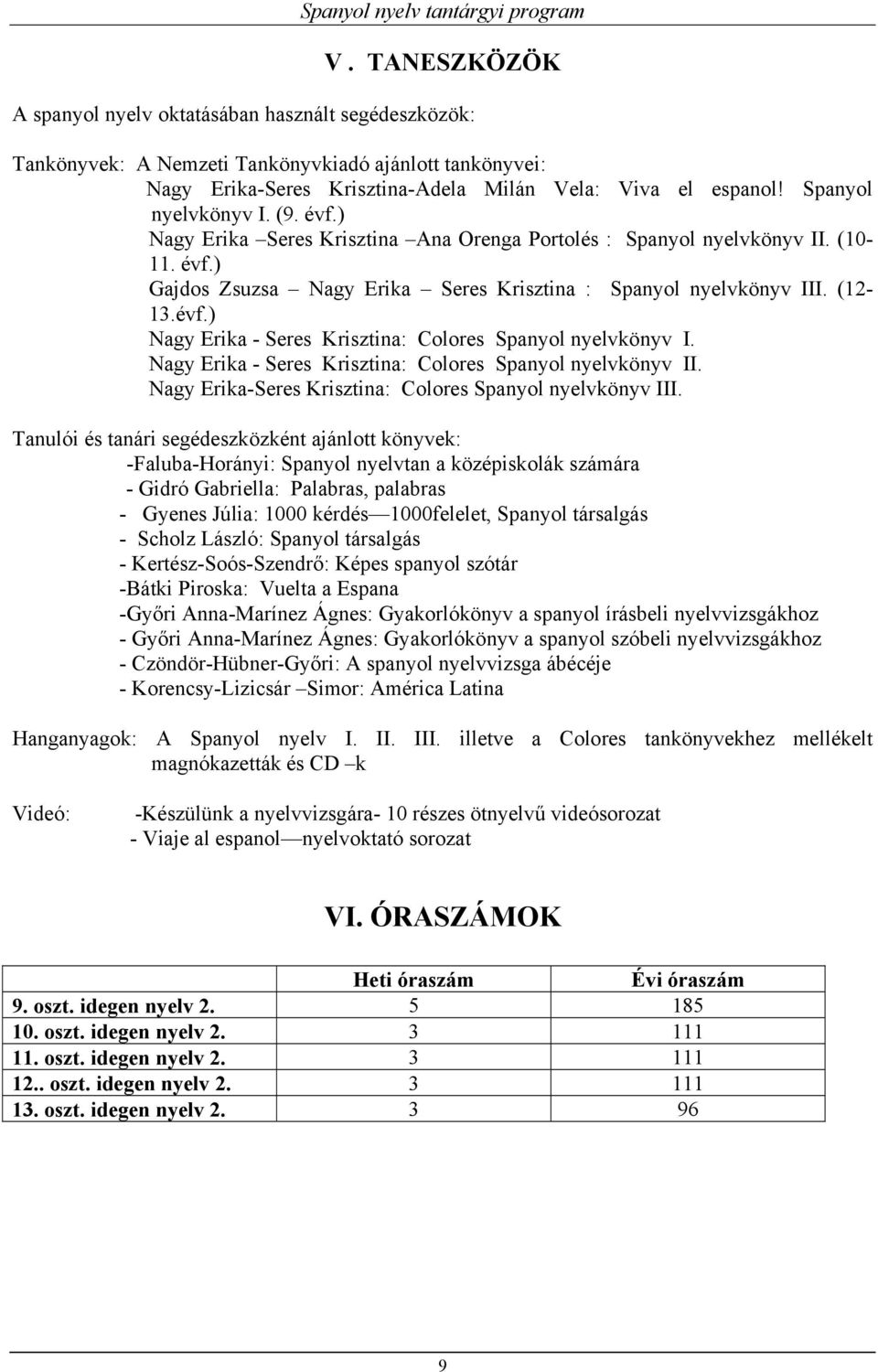 Nagy Erika - Seres Krisztina: Colores Spanyol nyelvkönyv II. Nagy Erika-Seres Krisztina: Colores Spanyol nyelvkönyv III.