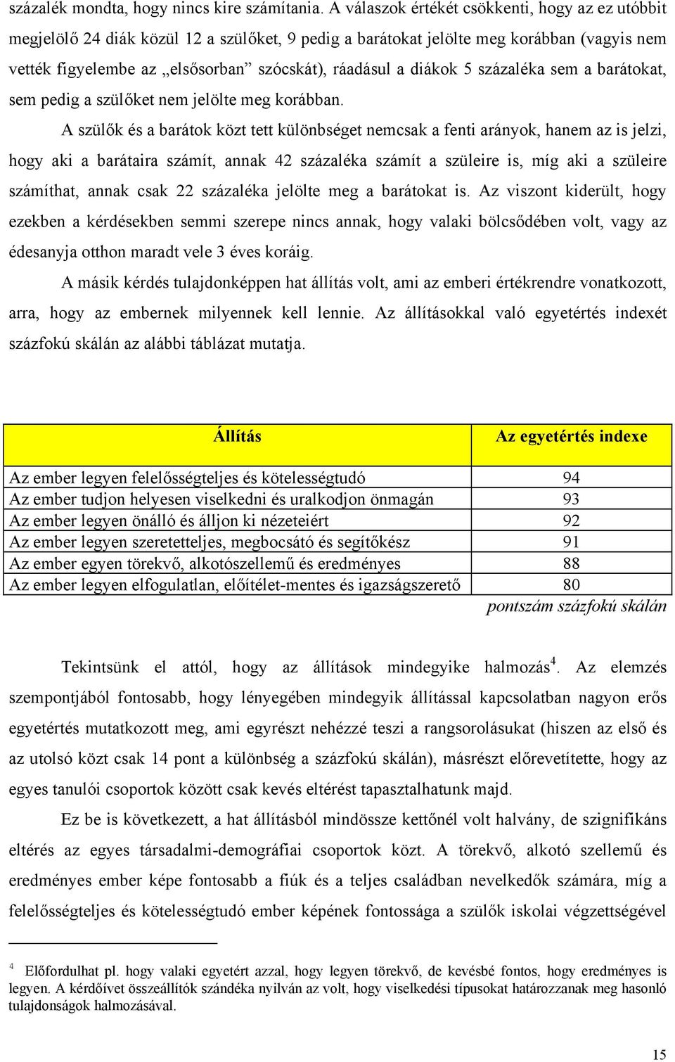 diákok 5 százaléka sem a barátokat, sem pedig a szülőket nem jelölte meg korábban.