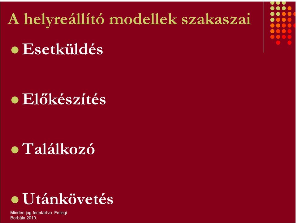 Esetküldés Előkészítés