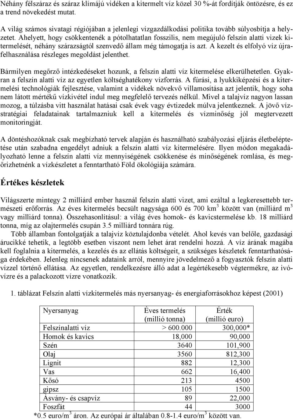 Ahelyett, hogy csökkentenék a pótolhatatlan fosszilis, nem megújuló felszín alatti vizek kitermelését, néhány szárazságtól szenvedő állam még támogatja is azt.