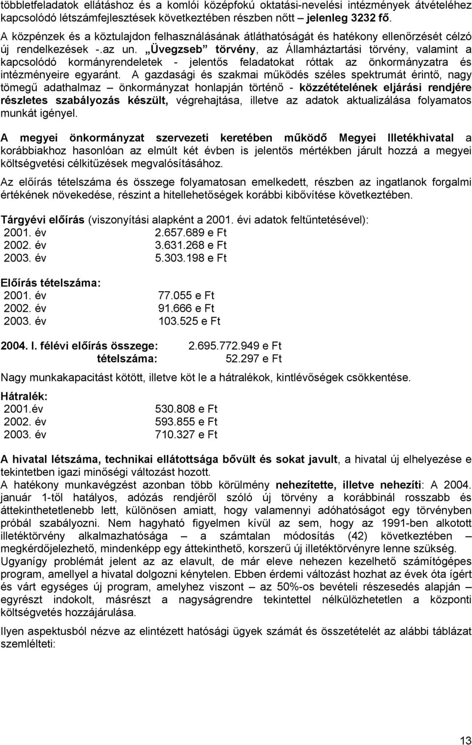 Üvegzseb törvény, az Államháztartási törvény, valamint a kapcsolódó kormányrendeletek - jelentős feladatokat róttak az önkormányzatra és intézményeire egyaránt.