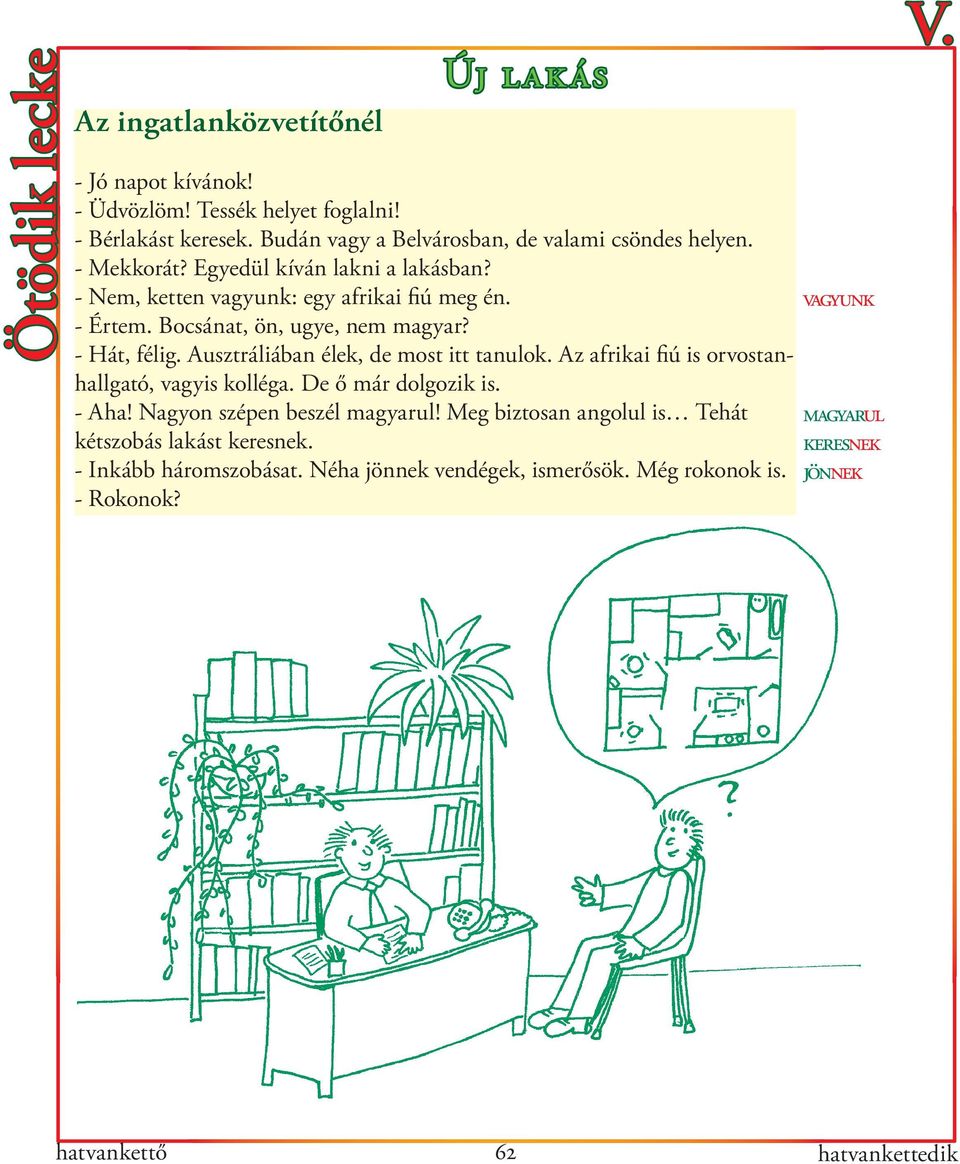 Bocsánat, ön, ugye, nem magyar? - Hát, félig. Ausztráliában élek, de most itt tanulok. Az afrikai fiú is orvostanhallgató, vagyis kolléga. De ő már dolgozik is. - Aha!