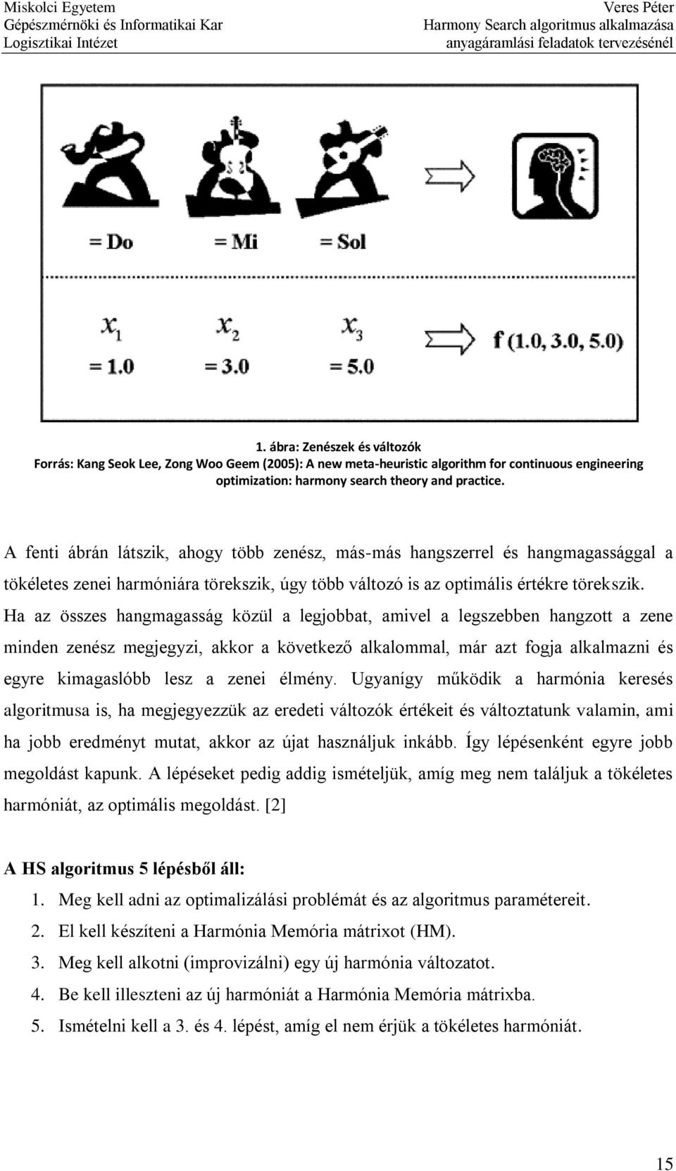 Ha az összes hangmagasság közül a legjobbat, amivel a legszebben hangzott a zene minden zenész megjegyzi, akkor a következő alkalommal, már azt fogja alkalmazni és egyre kimagaslóbb lesz a zenei