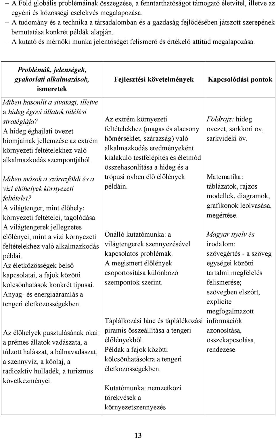 A kutató és mérnöki munka jelentőségét felismerő és értékelő attitűd megalapozása.