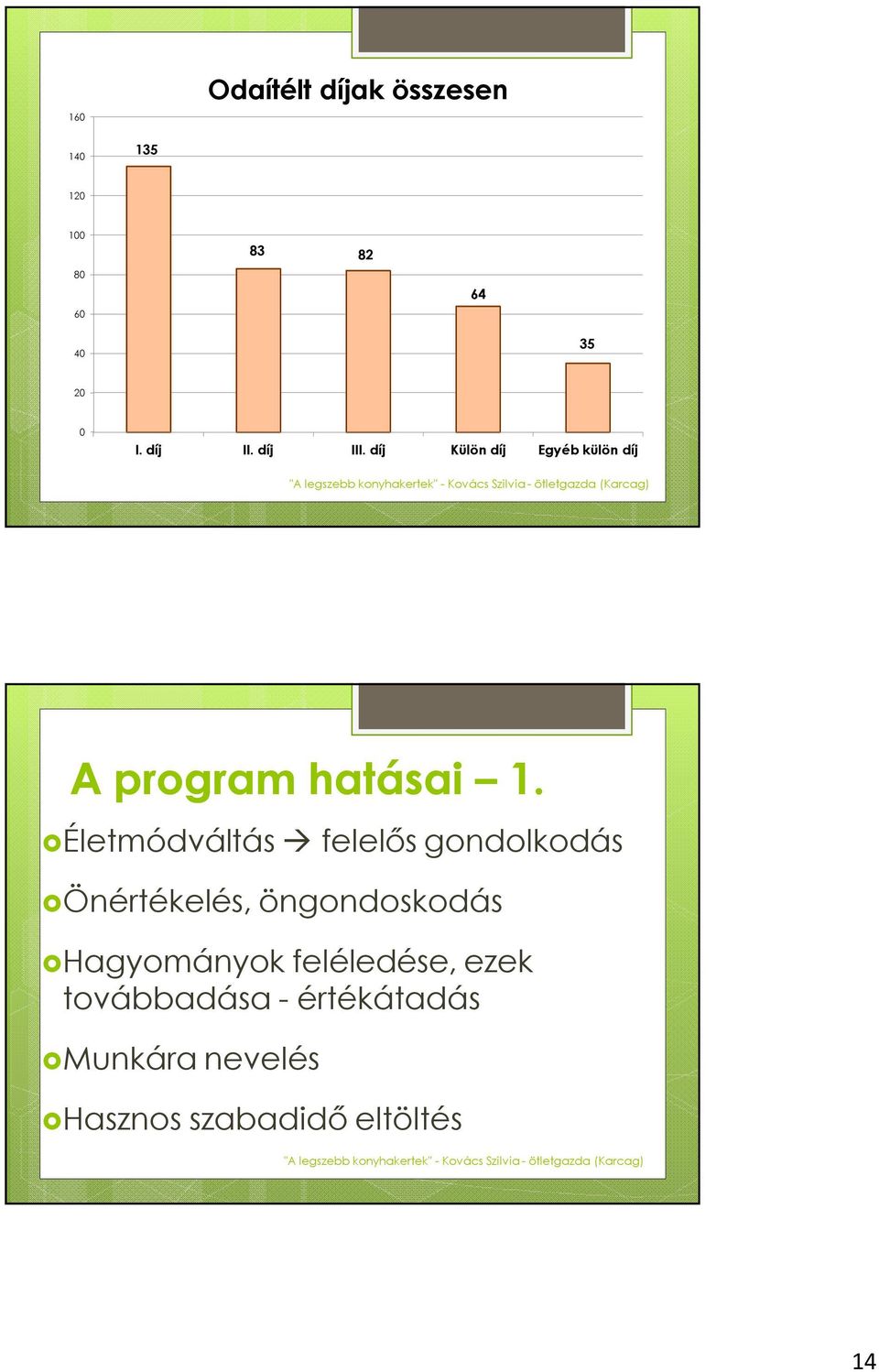 Életmódváltás felelős gondolkodás Önértékelés, öngondoskodás Hagyományok