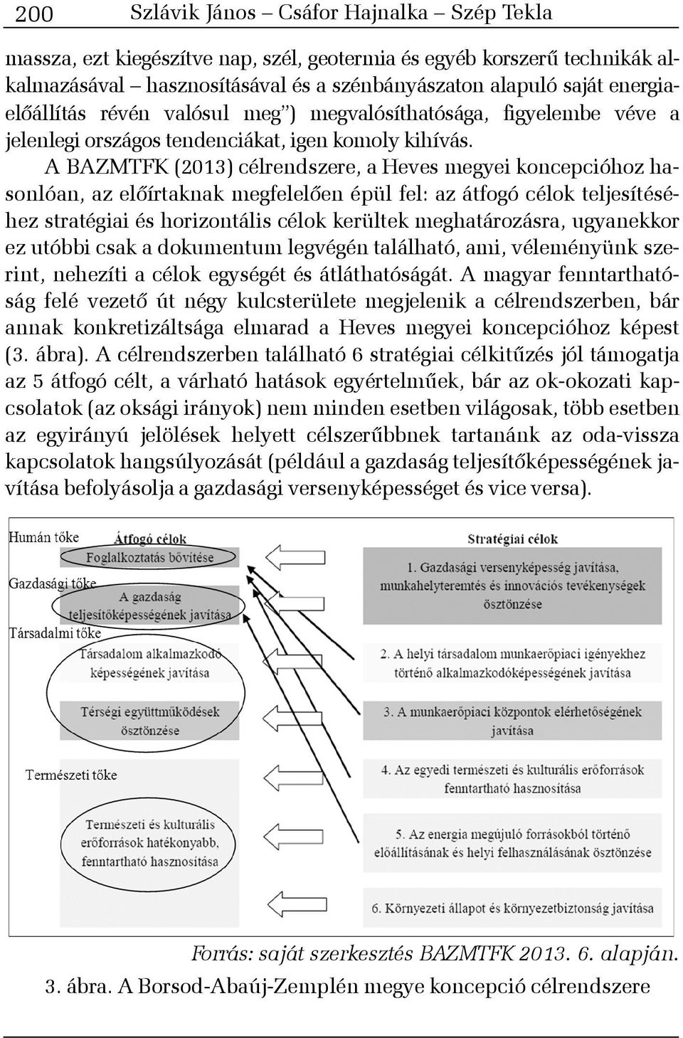 A BAZMTFK (2013) célrendszere, a Heves megyei koncepcióhoz hasonlóan, az elõírtaknak megfelelõen épül fel: az átfogó célok teljesítéséhez stratégiai és horizontális célok kerültek meghatározásra,