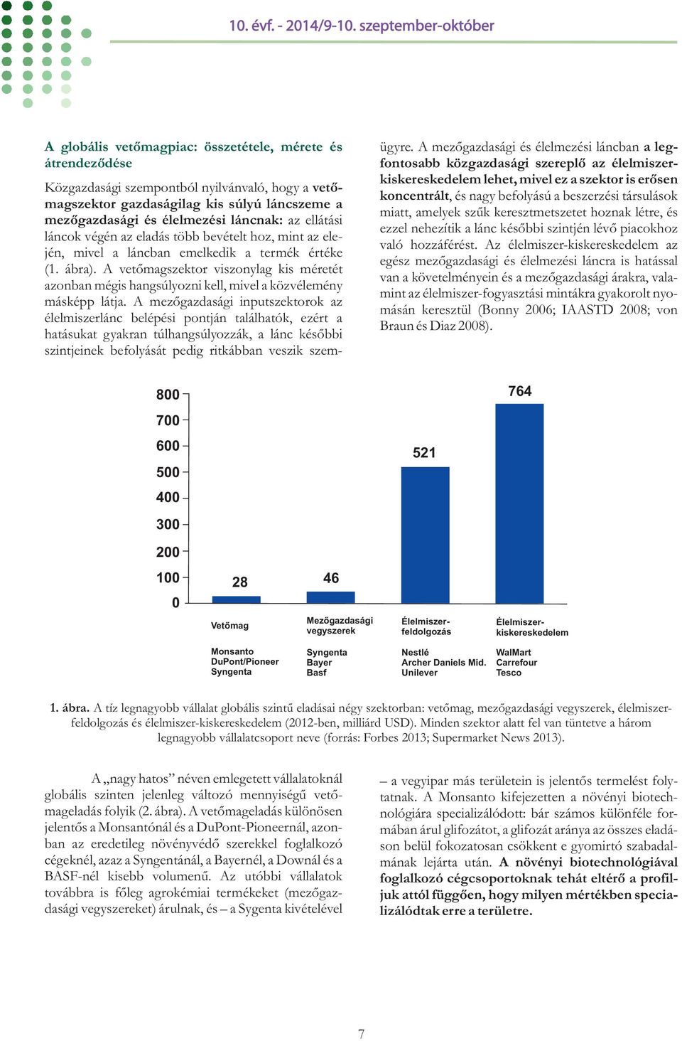 A vetőmagszektor viszonylag kis méretét azonban mégis hangsúlyozni kell, mivel a közvélemény másképp látja.