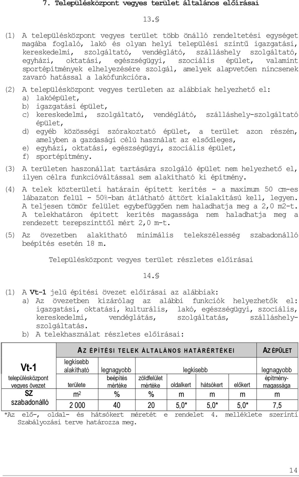 szolgáltató, egyházi, oktatási, egészségügyi, szociális épület, valamint sportépítmények elhelyezésére szolgál, amelyek alapvetően nincsenek zavaró hatással a lakófunkcióra.