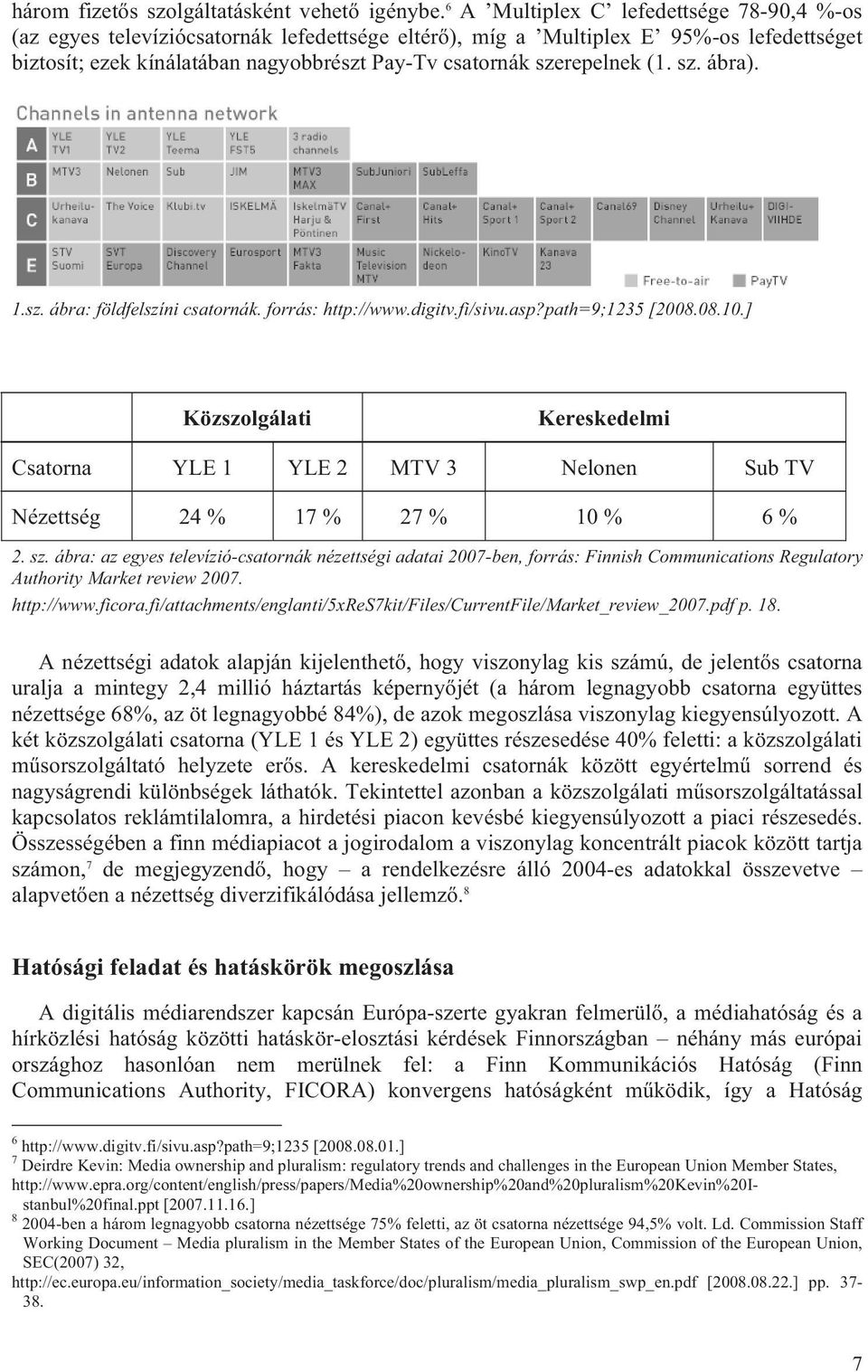 szerepelnek (1. sz. ábra). 1.sz. ábra: földfelszíni csatornák. forrás: http://www.digitv.fi/sivu.asp?path=9;1235 [2008.08.10.