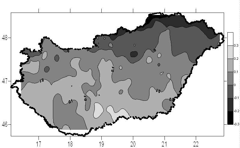 Doktori kutatások a BME Építőmérnöki Karán 2006 7 illesztéshez felhasználandó pontok közül kihagytam még 4-et, melyek a neurális hálózatos modell nagyobb hibájú területeire estek.