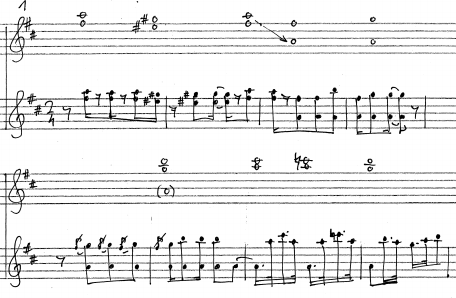 A katona története 107 Stravinsky kezében, amelyek ugyan nem hagyományos tonalitás eszköztárához tartoznak, de azzal egyértelmű kapcsolatot mutatnak. 2.5.9.