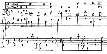 Horváth Zsolt: Stravinsky 1913 és 1920 között írott műveinek tonális és harmóniai vonatkozásai 20 12a kottapélda 10 12b kottapélda 11 10 Taruskin 14.