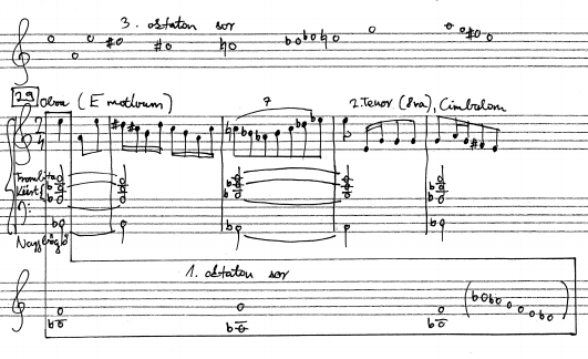 Horváth Zsolt: Stravinsky 1913 és 1920 között írott műveinek tonális és harmóniai vonatkozásai 48 diatonikus kikomponálásáról van szó: mind az f, mind a g alá dúr-kvartszext akkord kerül. 40.