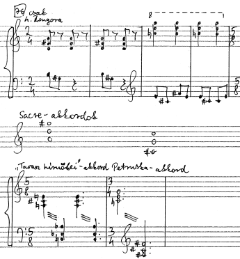 Horváth Zsolt: Stravinsky 1913 és 1920 között írott műveinek tonális és harmóniai vonatkozásai 66 51.
