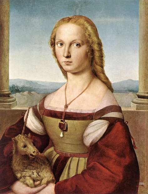 Raffaello, Sanzio Hölgy egyszarvúval