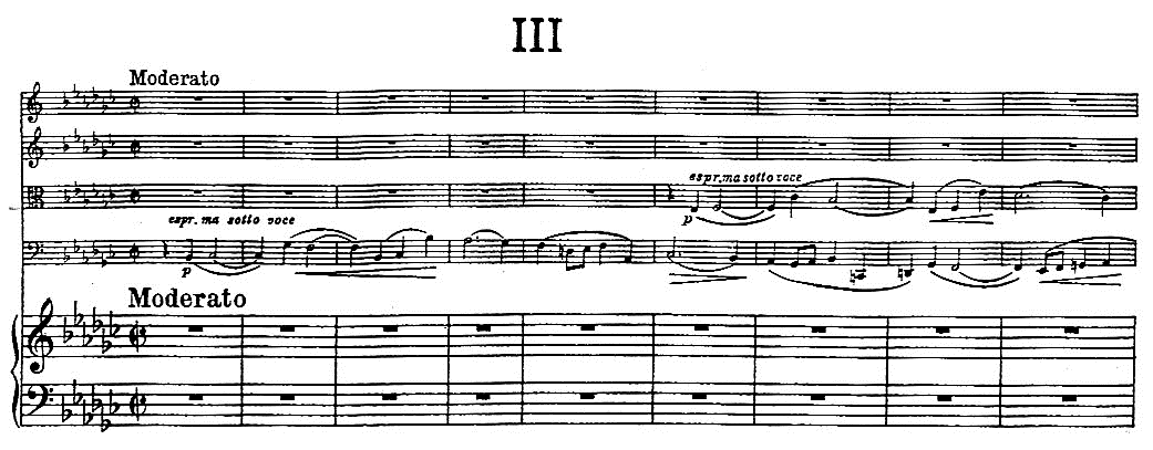 2. Dohnányi Ernő kamaraművei a brácsa vonzásában 70 33.b kottapélda (esz-moll zongoraötös op. 26. I.